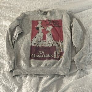101 Dalmatians faded graphic sweatshirt